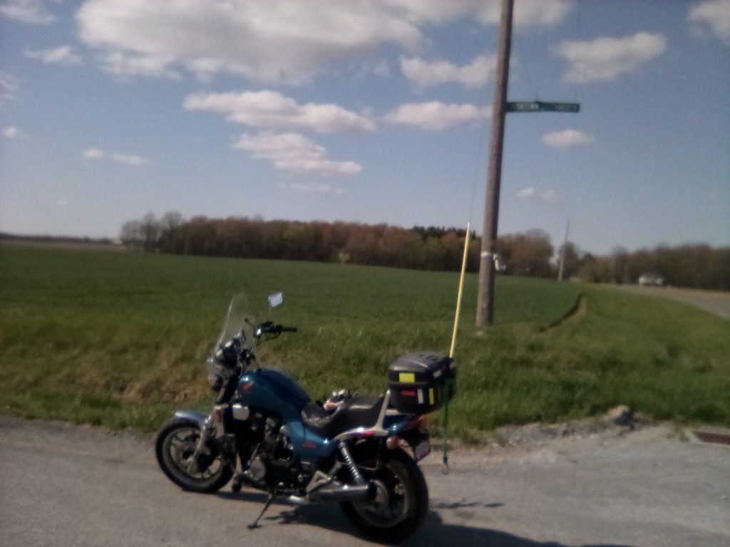 Honda Magna v65 on Irishtown Southworth Rd. at Ridge Rd. near Farmdale Johnston Township), Ohio