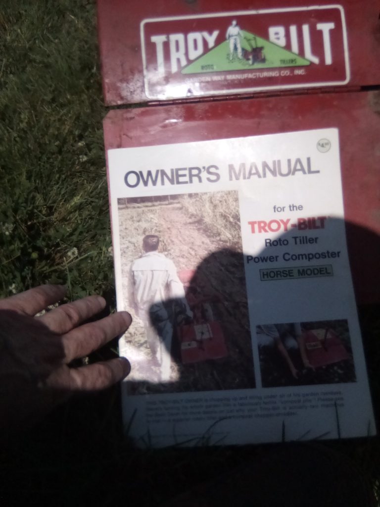Owner's manual: 1977 Troy-Bilt Horse Tiller