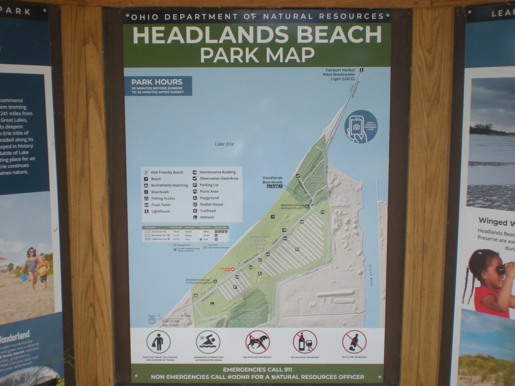 Headlands Beach Entrance Map