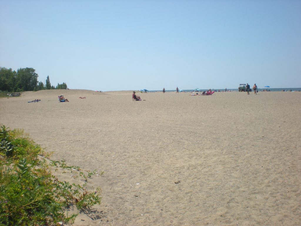 Headlands Beach State Park in Mentor, Ohio. West view.