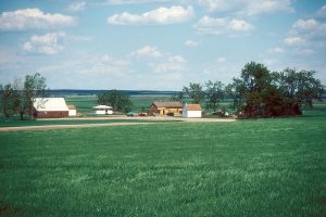 Creative Commons Image of the Homestead near Strasburg, North Dakota of Ludwig and Christina Welk, parents of Lawrence Welk of that TV show from 1955-1971