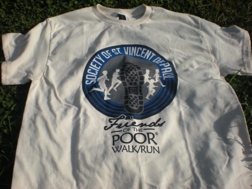 Society of St. Vincent de Paul’s Friends of the Poor Walk/Run T-shirt (front)