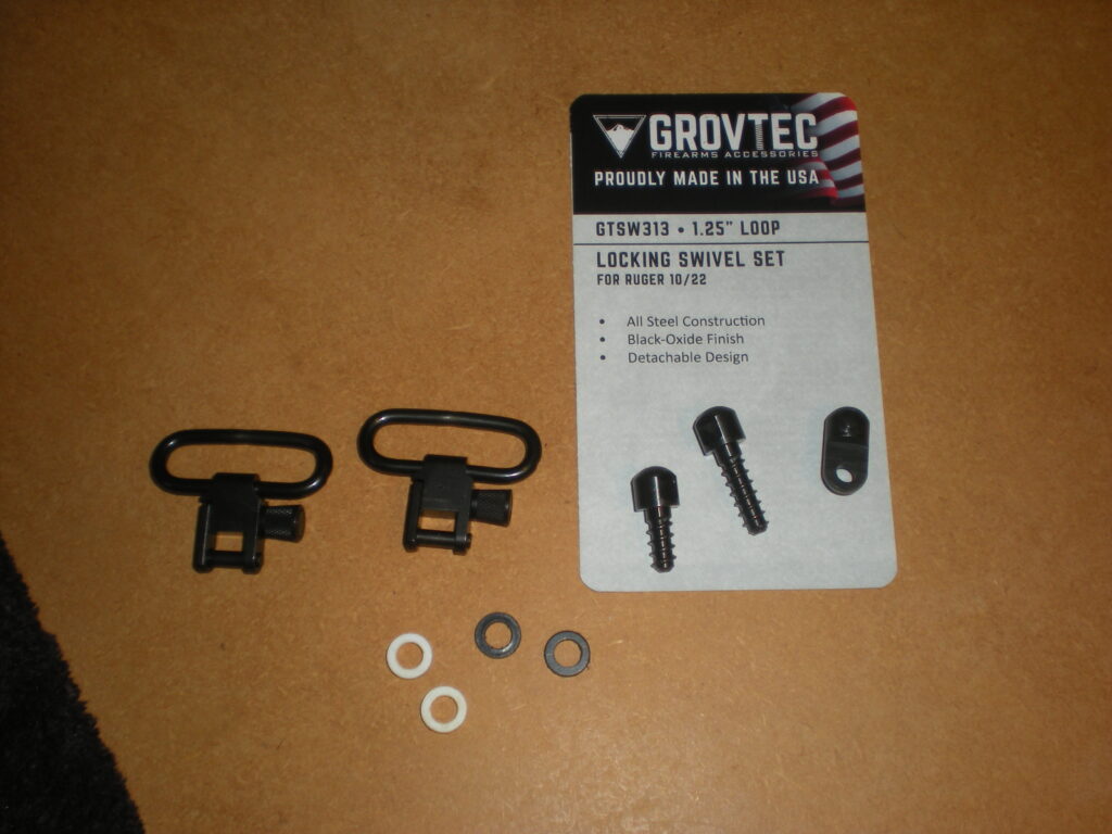 GrovTec Made in USA Locking Swivel Set, 1.25" Loop (GTSW313) for Ruger 10/22 Rifle GrovTec Made in USA Locking Swivel Set, 1.25" Loop (GTSW313) for Ruger 10/22 Rifle