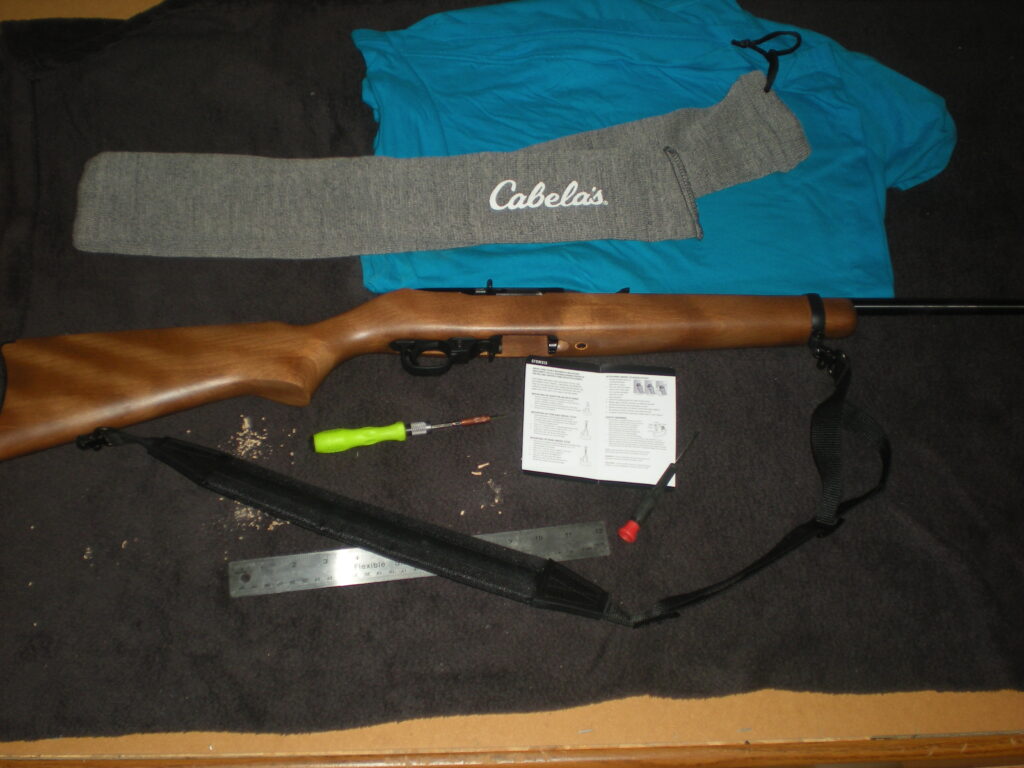 My Ruger 10/22 Carbine Rifle with a sling attached. My Ruger 10/22 Carbine Rifle with a sling attached.