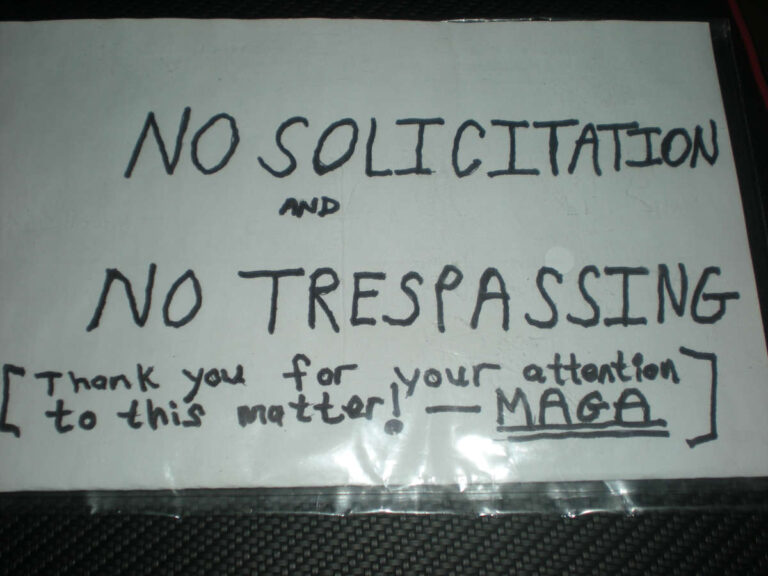 How to Stop Door-to-Door Solicitation No Solicitation and No Tresspassing DIY FAFO Sign on Door. (July 2025)