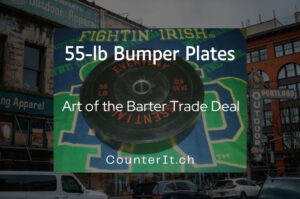 55-lb Bumper Plates. Art of the Barter Trade Deal