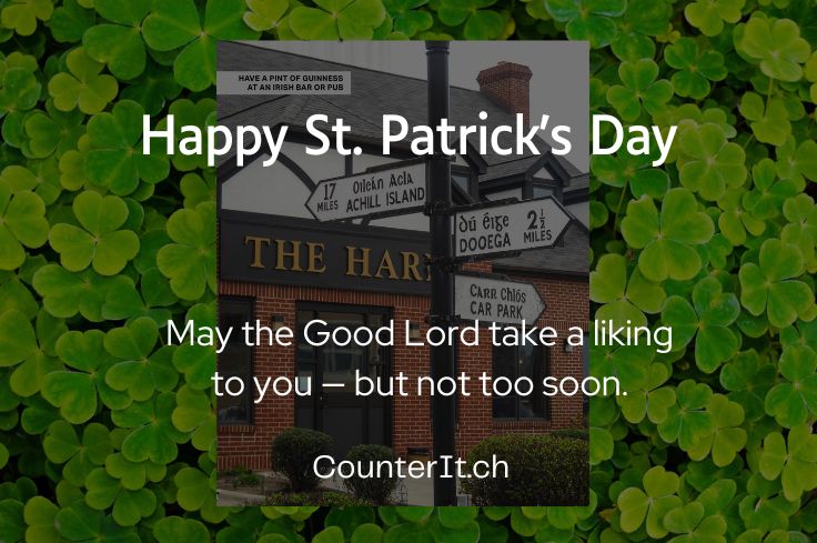 Happy St. Patrick's Day 2026. May the Good Lord take a liking to you -- but not too soon. [Image of The Harp, an Irish pub in Cleveland, Ohio.]