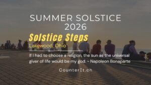 Solstice 2025 at Lakewood Park in Lakewood, Ohio (just west of Cleveland)